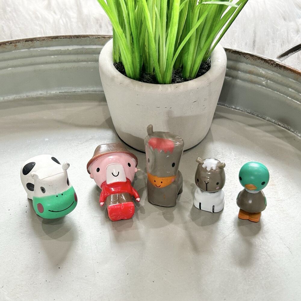 Old McDonald Had A Farm Mini Figures Imaginative Play Set Farmer & Animals